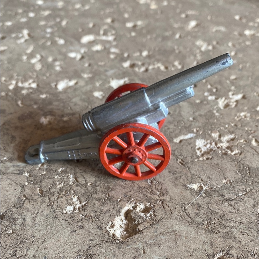 1930s antique Barclay Manoil USA Metal Artillery Cannon Toy Vintage